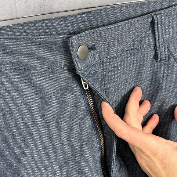 Lululemon Mens ABC Pants Tech Canvas Blue Size 40 Style LM5608S Trousers Denim - Picture 9 of 16